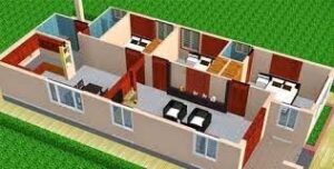 nhà cấp 4 3 phòng ngủ 200 triệu