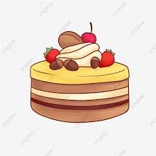 vẽ bánh sinh nhật cute